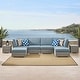 preview thumbnail 2 of 51, Corvus 8-piece Aluminum Wicker Patio Sectional Conversation Set