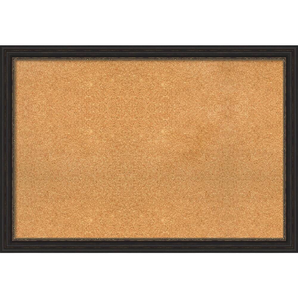 Accent Bronze Narrow Framed Cork Bulletin Memo Board