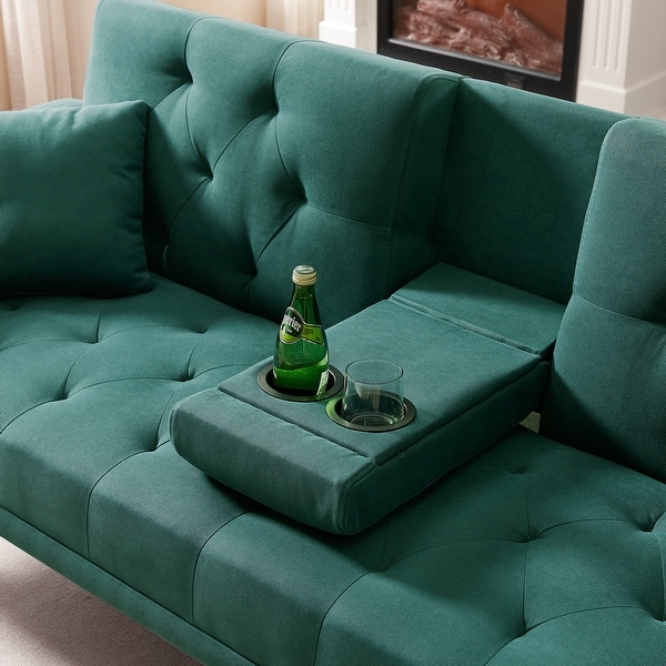 Futon bed sales with cup holders