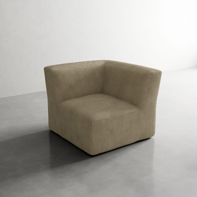 Corduroy Armchair Corner Chair For Living Room