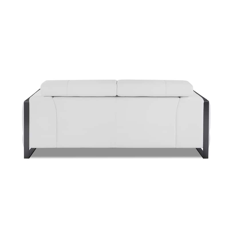 Top Grain Italian Leather Loveseat
