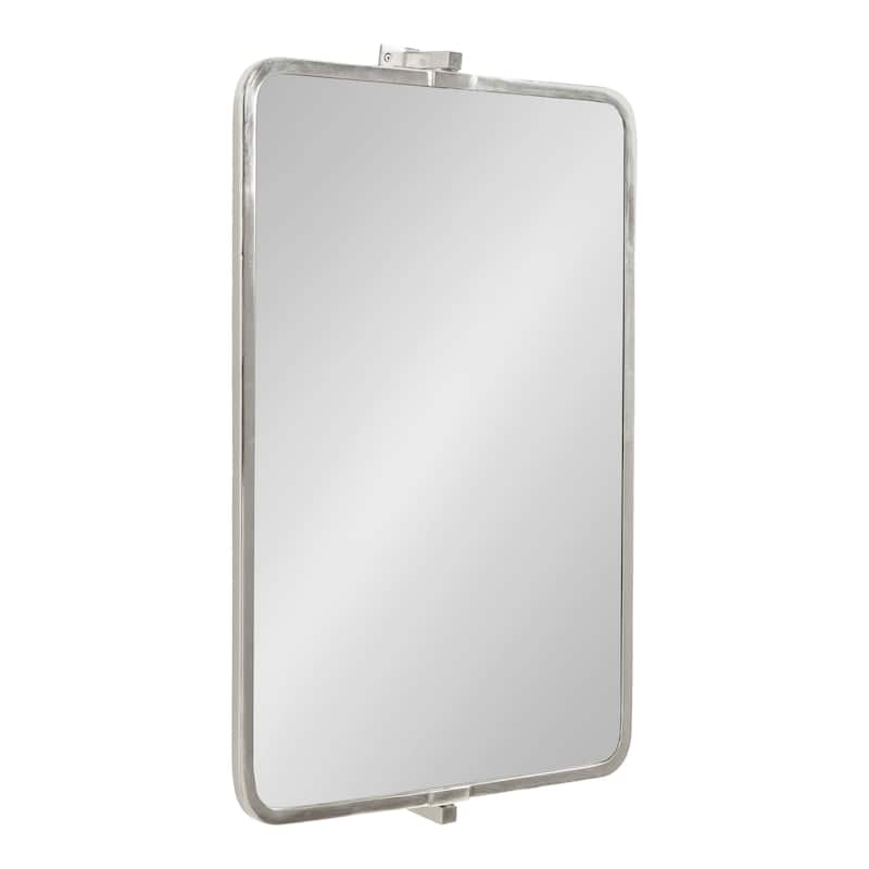 Kate and Laurel Elijah Pivot Wall Mirror - 20 x 32 - Silver