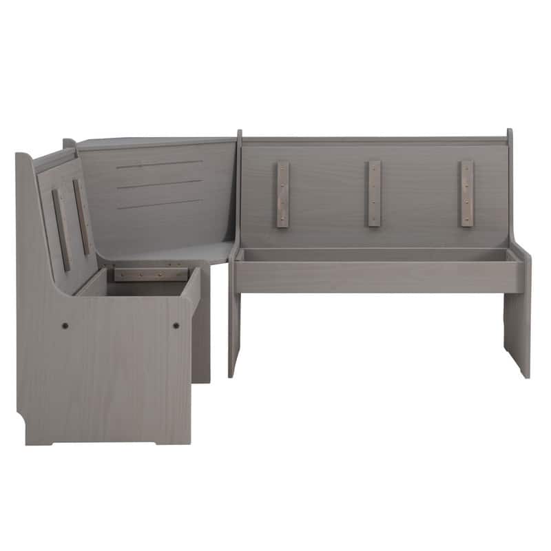 Wendell Solid Wood Corner Breakfast Nook Dining Set