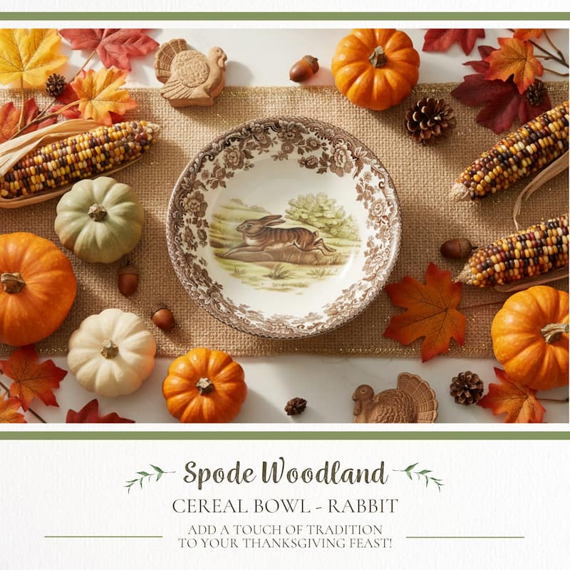 Spode Woodland Cereal Bowl Assorted Animals - 6.25 Inch