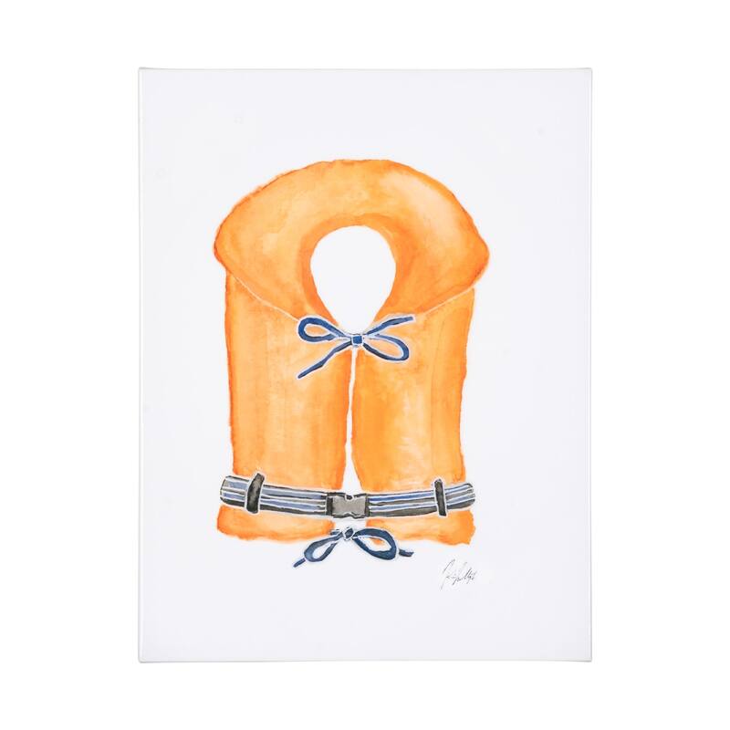 Lifejacket II (27 x 36) Canvas Art Print - Large