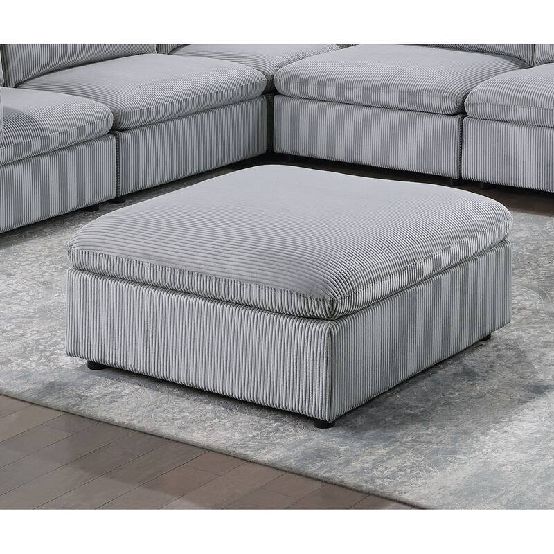 Living Room Furniture Ottoman Comfortable choice, multiple functions, classic design - Light Gray