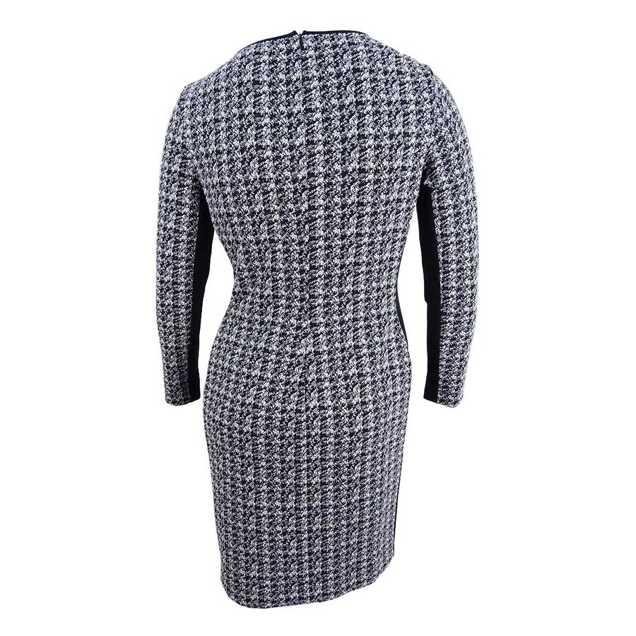 houndstooth sheath dress