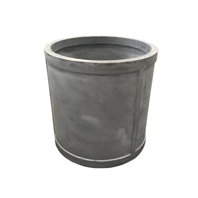 Durx-litecrete Lightweight Concrete Drum Light Grey Planter-Medium - 15'x15'x15'