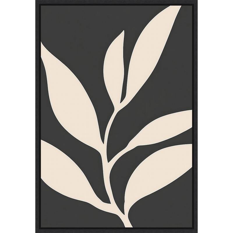 Simple Floral II by Tradelink inhouse artist Framed Canvas Wall Art Print