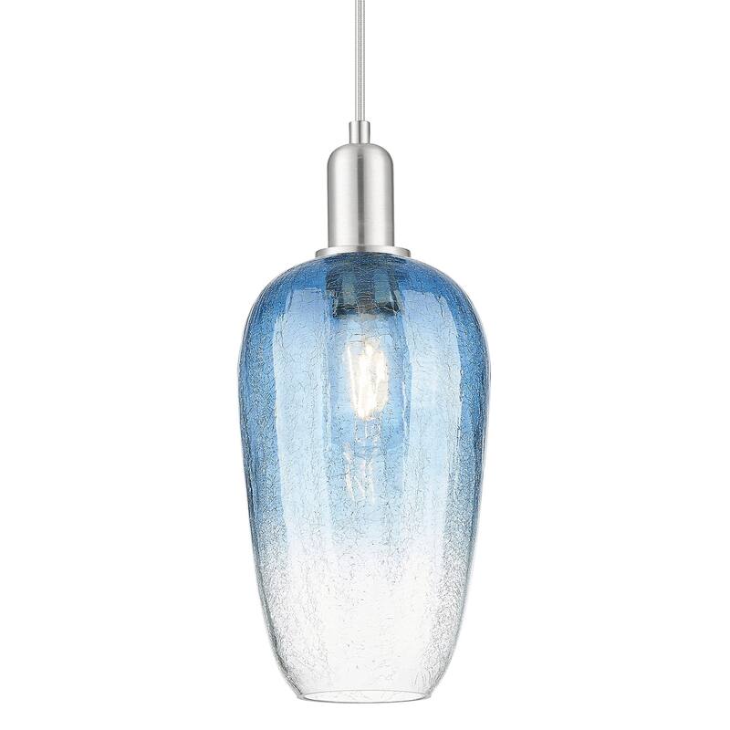 Innovations Lighting 716-1P-G484-7SB Brookhaven Flute 7" Wide Cord - Brushed Satin Nickel