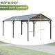 preview thumbnail 28 of 81, Heavy-Duty Metal Carport with Upgraded Galvanized Steel Roof – Ideal Shelter for Cars, Boats, and Tractors