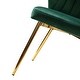 preview thumbnail 60 of 105, Luna Modern Glam Upholstered Tufted Back Side Accent Dining Chair with Small Base by HULALA HOME