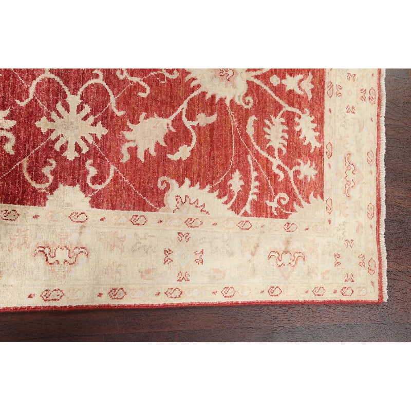 Vegetable Dye Floral Chobi Peshawar Oriental Wool Area Rug Handmade - 3'5" x 5'1"