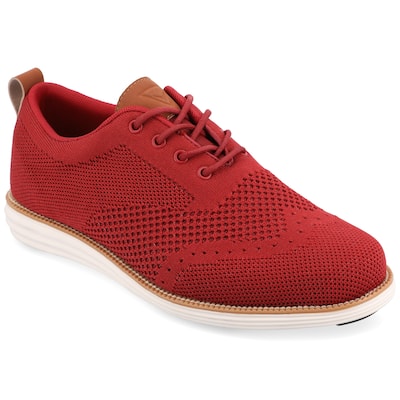 Vance Mens Medium and Wide Width Mens Ezra Knit Wingtip Dress Shoe