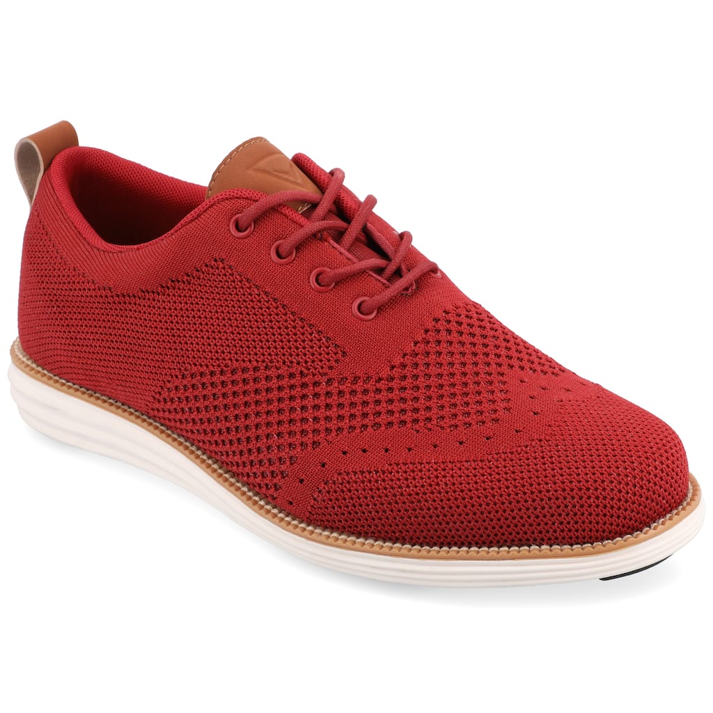 Vance Mens Medium and Wide Width Mens Ezra Knit Wingtip Dress Shoe
