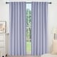 preview thumbnail 78 of 109, Deconovo Back Tab Blackout Curtains (2 Panel) 52W x 108L - Light Purple