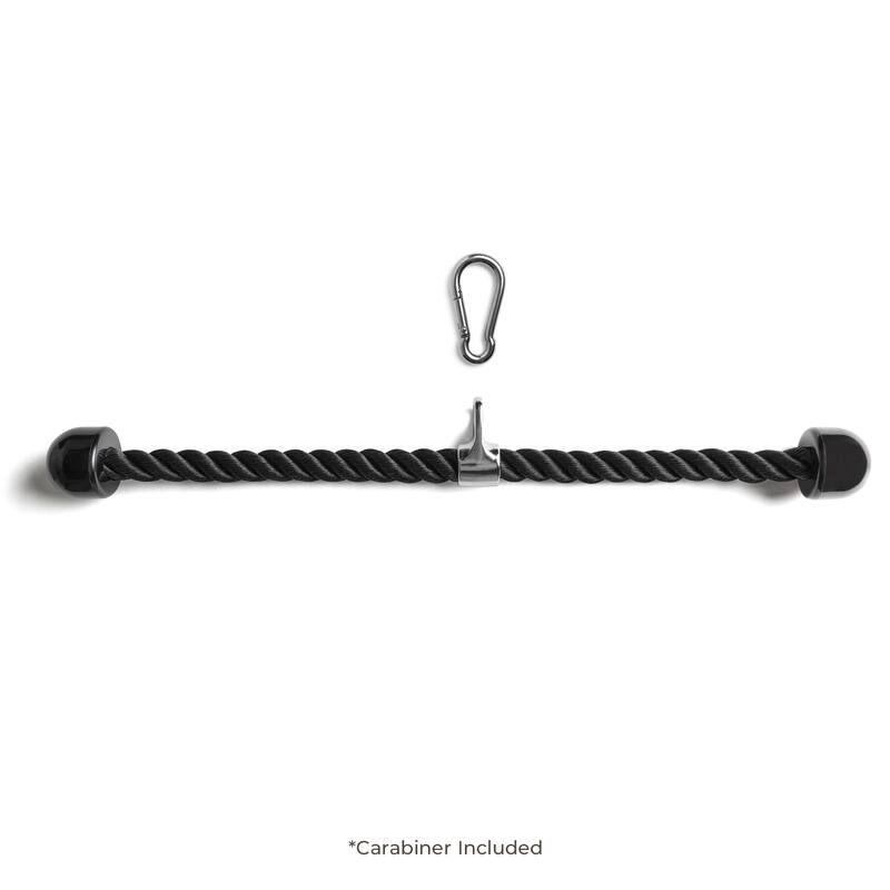 Triceps Rope Cable Attachment - SF-XFA013 - Black - 27.6 x 3.1 x 2.5inches