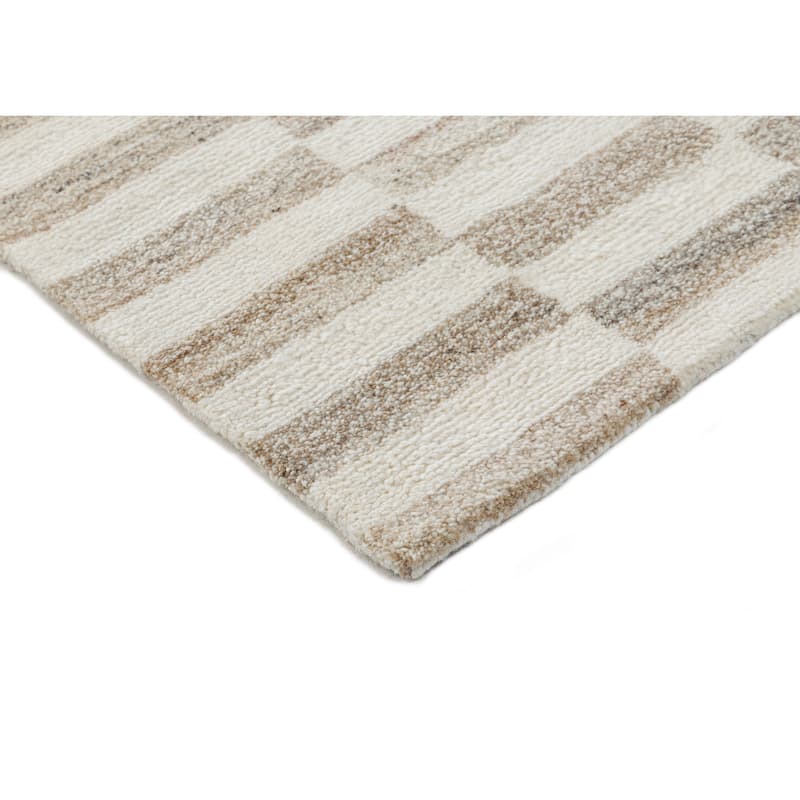 Terra by Obeetee Dunes Steps Neutral Rug