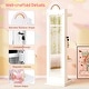preview thumbnail 16 of 18, Gymax 3 In 1 Kids Jewelry Cabinet w/3-Color Lighted Full Length Mirror
