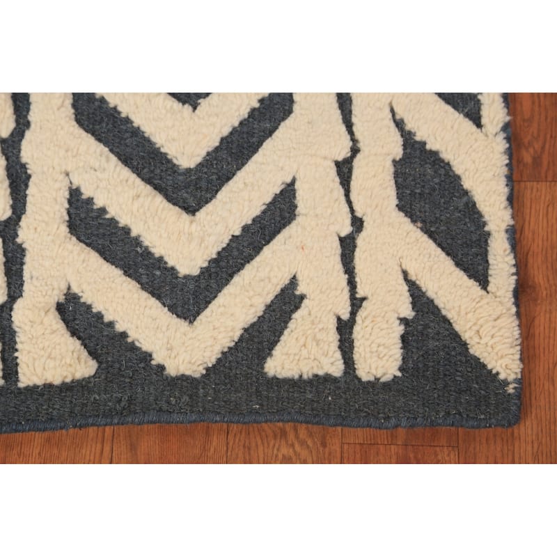 Moroccan Indian Accent Rug Handmade Foyer Multi-Color Wool Carpet - 2'0"x 3'0"