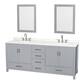 Option Gray / Giotto Quartz Top / Brushed Chrome Hardware