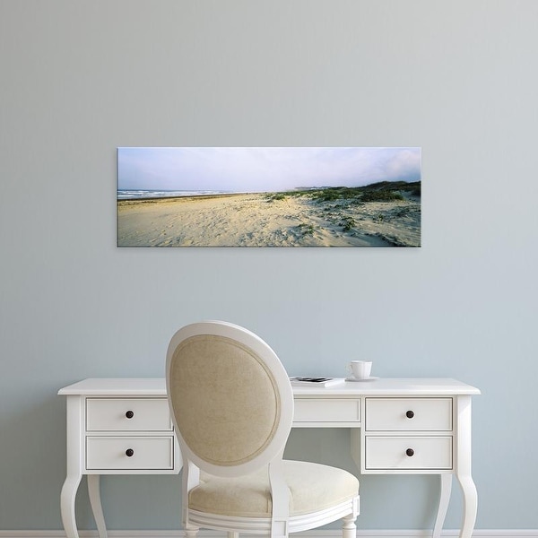 Easy Art Prints Panoramic Images's 'Beach, South Padre Island, Texas, USA' Premium Canvas Art