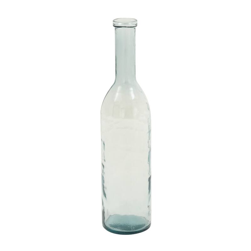Recycled Glass Bottle Vase Collection Made in Spain - Multiple Sizes - Clear, Blue, Teal, Green