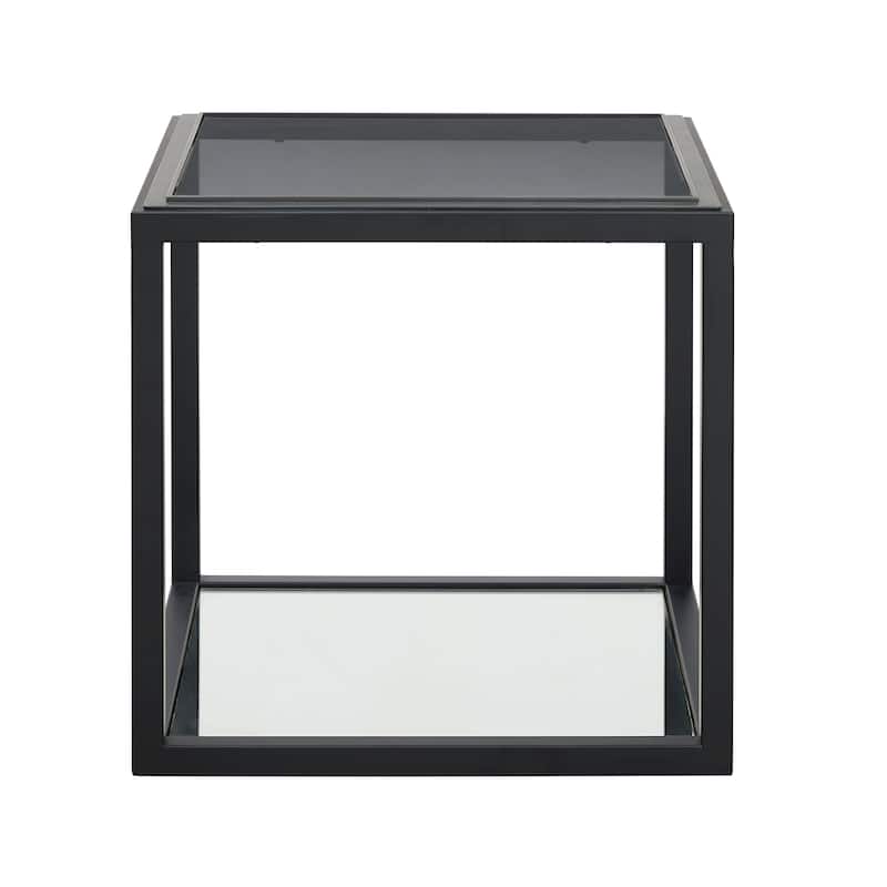 Ellis Smoked Glass Top End Table