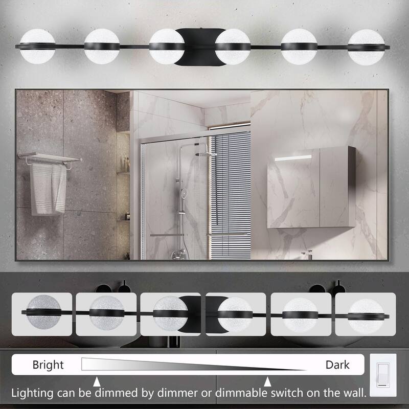 Vanity Lights With 4/5/6 LED Bulbs For Bathroom Lighting