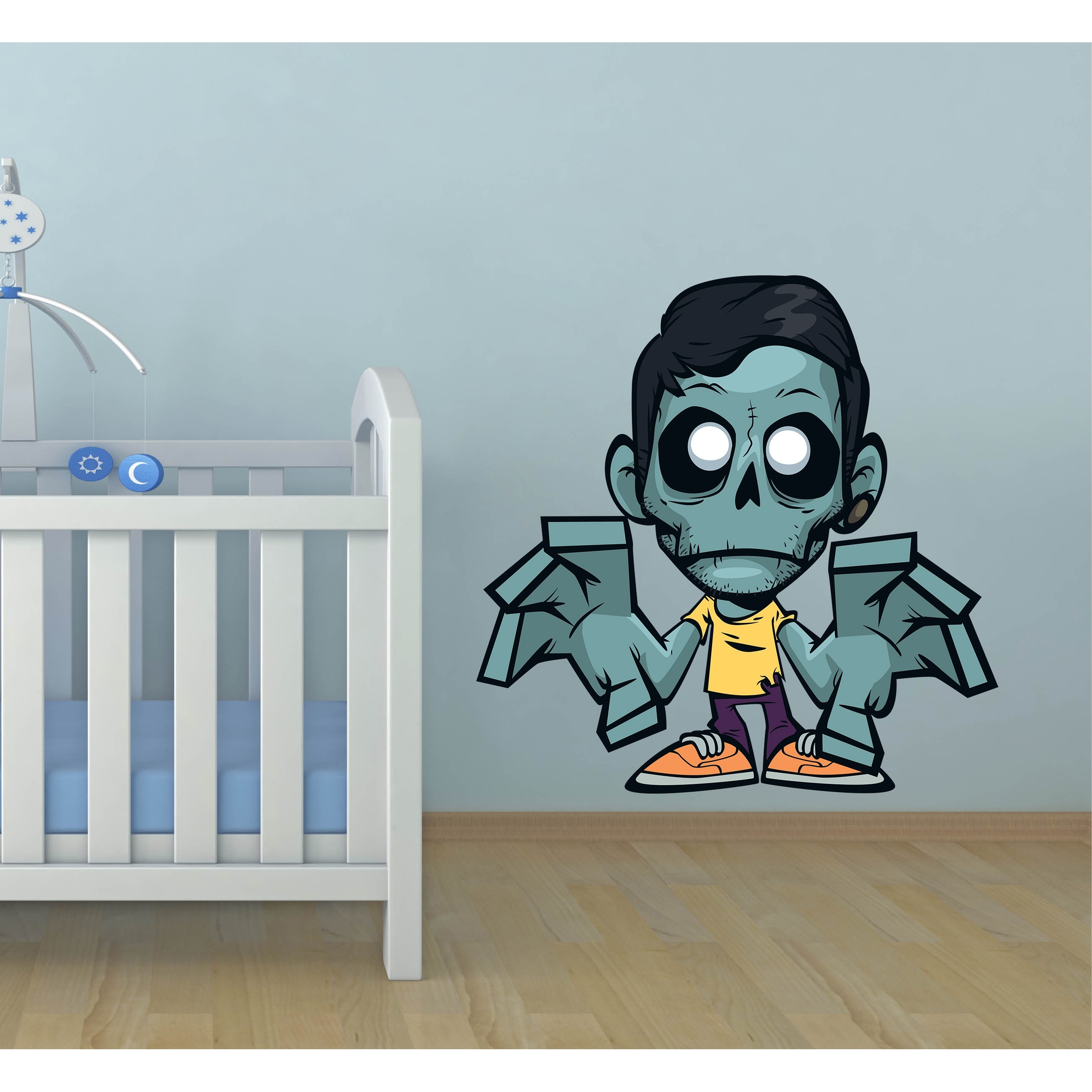 Zombie Boys Room Decal, Zombie Boys Room Sticker, Zombie-image