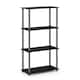 Porch & Den St. Marks 4-tier Multipurpose Shelf Display Rack - Black/Grey
