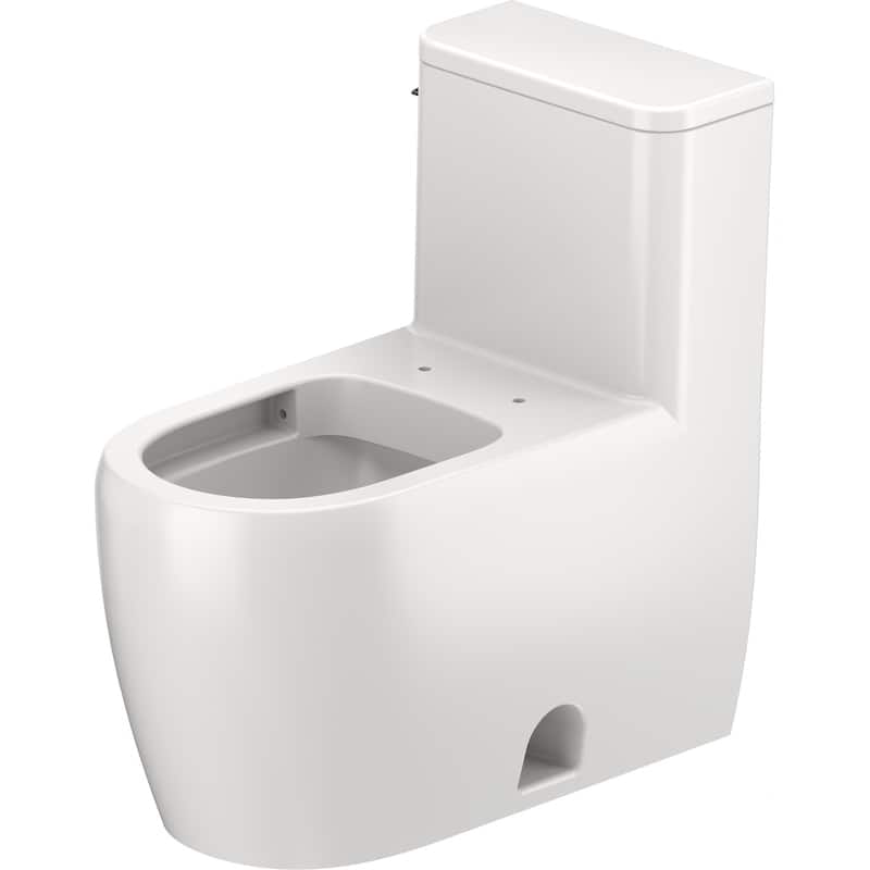 Duravit 202201-L Qatego 1.28 GPF One Piece Elongated Toilet with Left - White