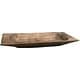 preview thumbnail 1 of 5, Uttermost Dough Tray 30" Wide Iron and Wood Decorative Tray Driftwood Silver