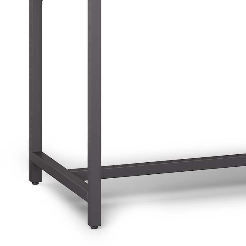 WYNDENHALL Devlin SOLID WOOD Industrial 72 inch Wide Wide Desk