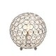 preview thumbnail 8 of 36, Elegant Designs Crystal Ball Sequin Chrome Table Lamp