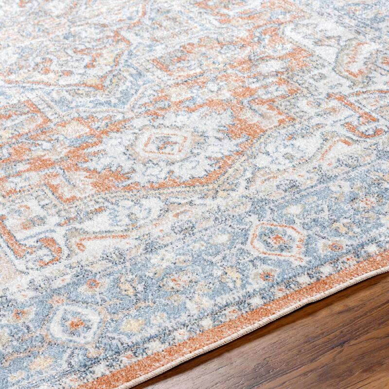 Livabliss Traditional Lillian Medallion Washable Area Rug