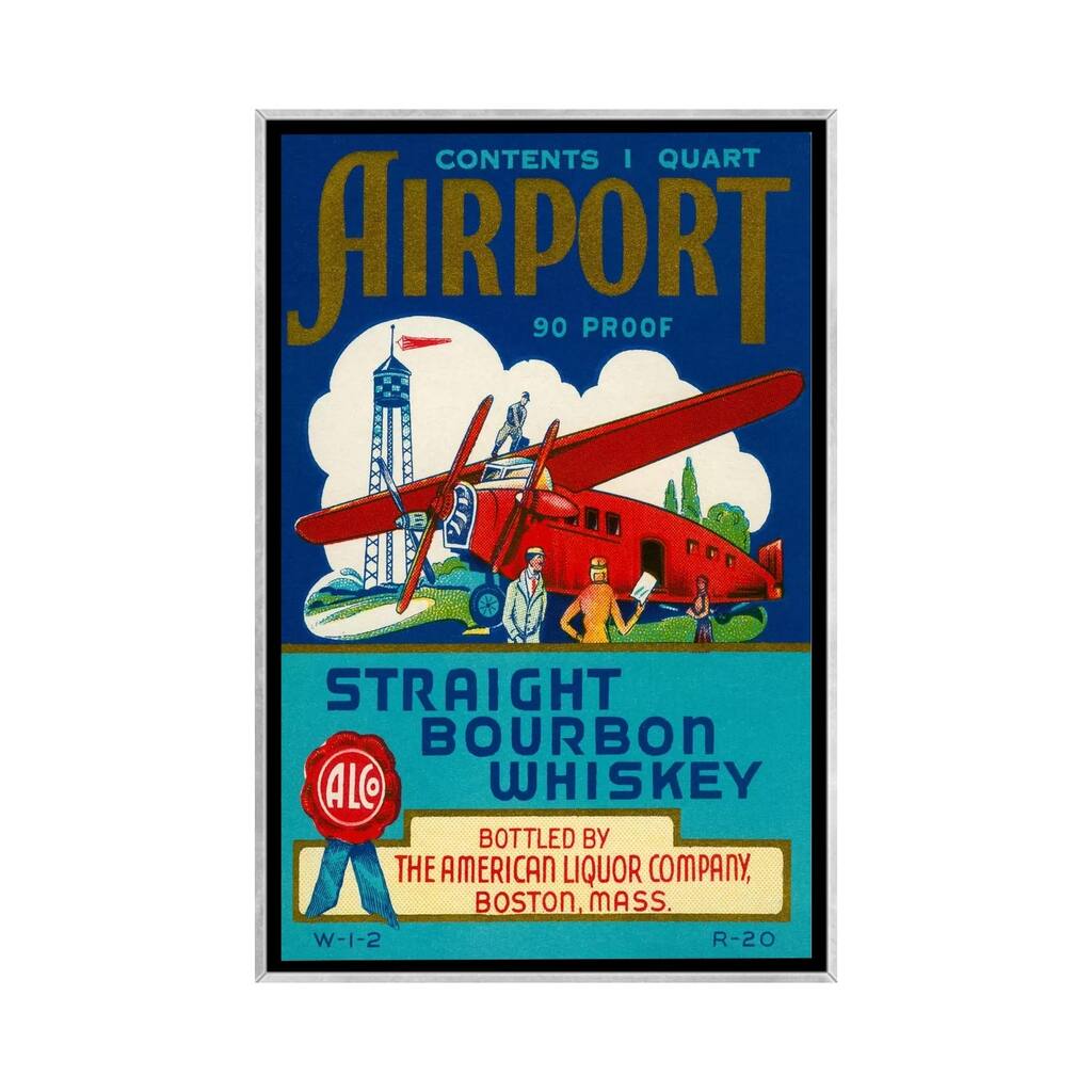 iCanvas "Airport Bourbon Whiskey" by Print Collection Framed