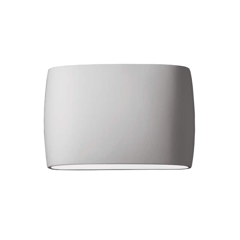 Porch & Den Courtside Bisque Open ADA 2-light Large Oval Wall Sconce