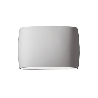 Porch & Den Courtside Bisque Open ADA 2-light Large Oval Wall Sconce