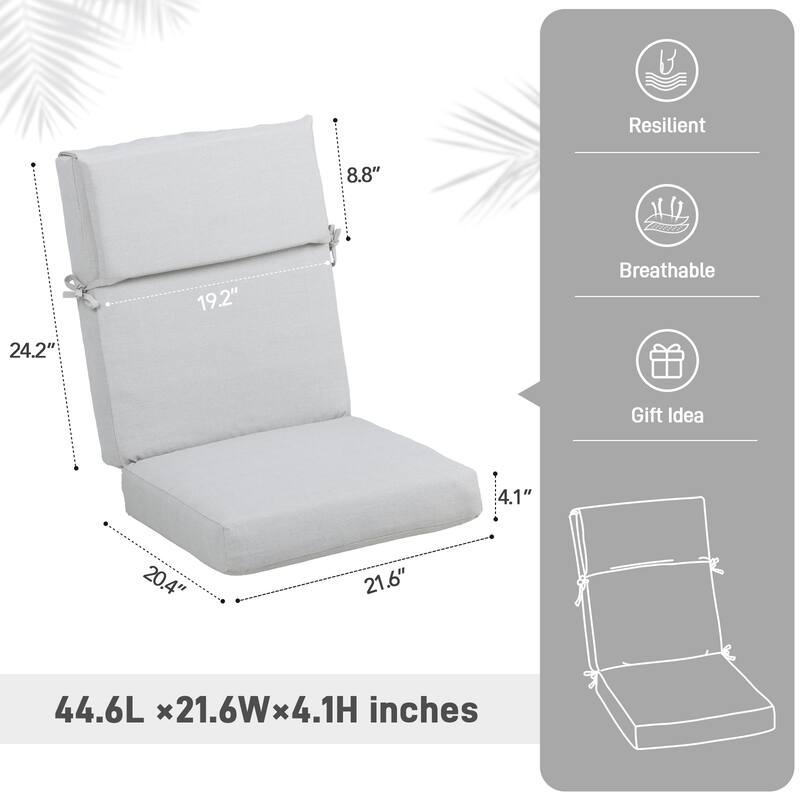 Aoodor 4.1" Outdoor Seat / Back Cushion
