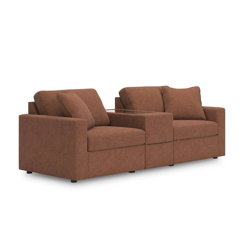 Signature Design by Ashley Modmax 3-Piece Sectional with Storage Console - 93" W x 37" D x 36" H