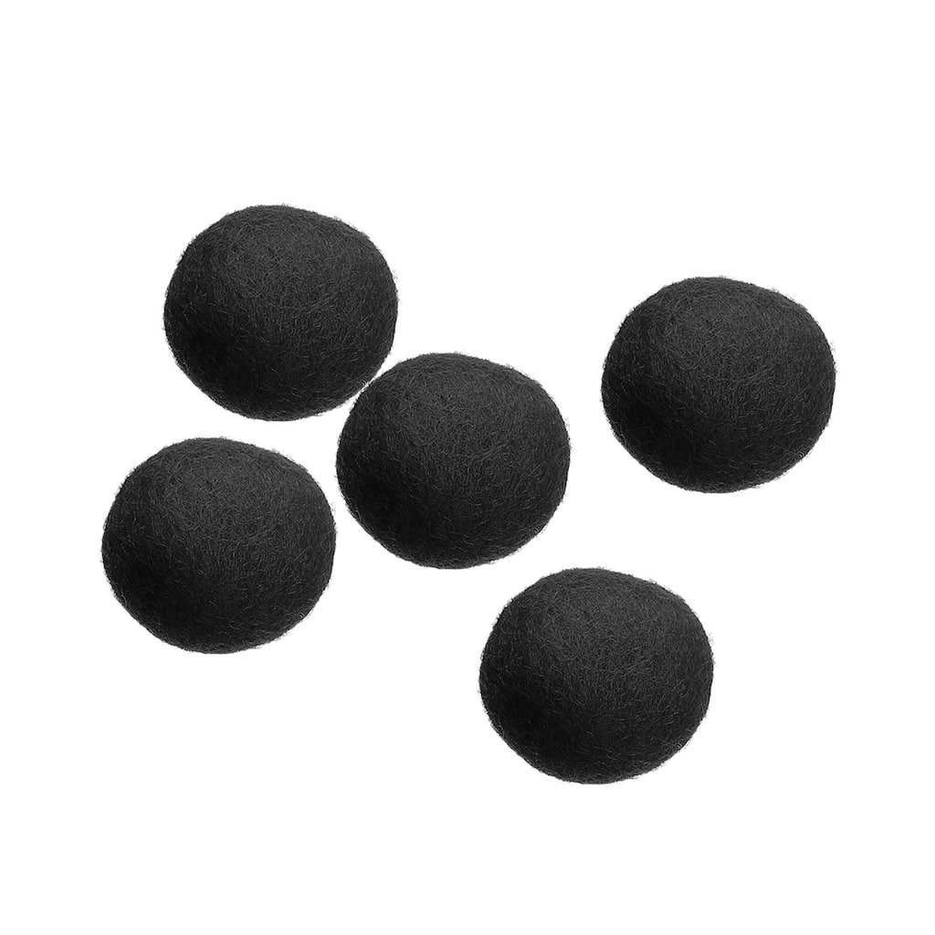 Wool Felt Balls Beads Woolen Fabric 3cm 30mm for Home Crafts 5Pcs