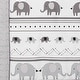 preview thumbnail 3 of 4, Sweet Jojo Designs Grey and White Boho Bohemian Elephant Boy Girl Gender Neutral 3p Nursery Crib Bedding Set Gray Safari Animals
