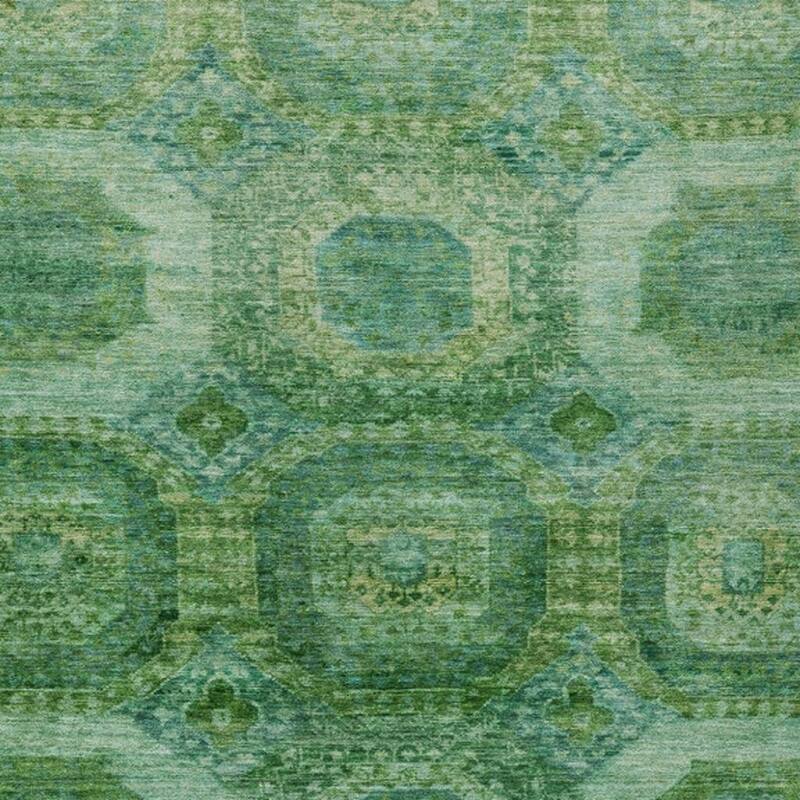 HomeRoots Medallion Transitional Rectangle Outdoor Rug