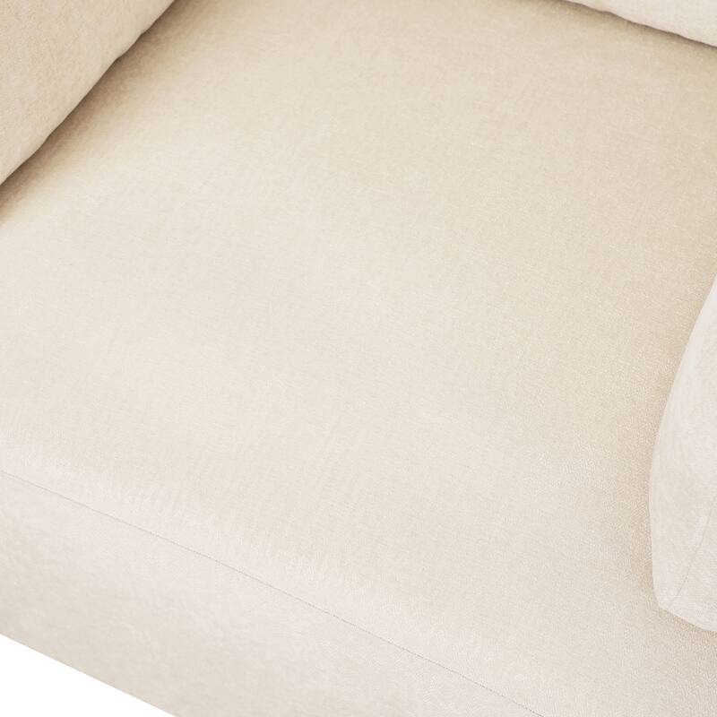 Oversized Lounge Sofa Accent Armchair with T-Shaped Cushion