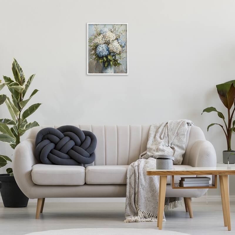 Stupell Muted Classic Hydrangeas Framed Giclee Art Design By Franklyn Gregory