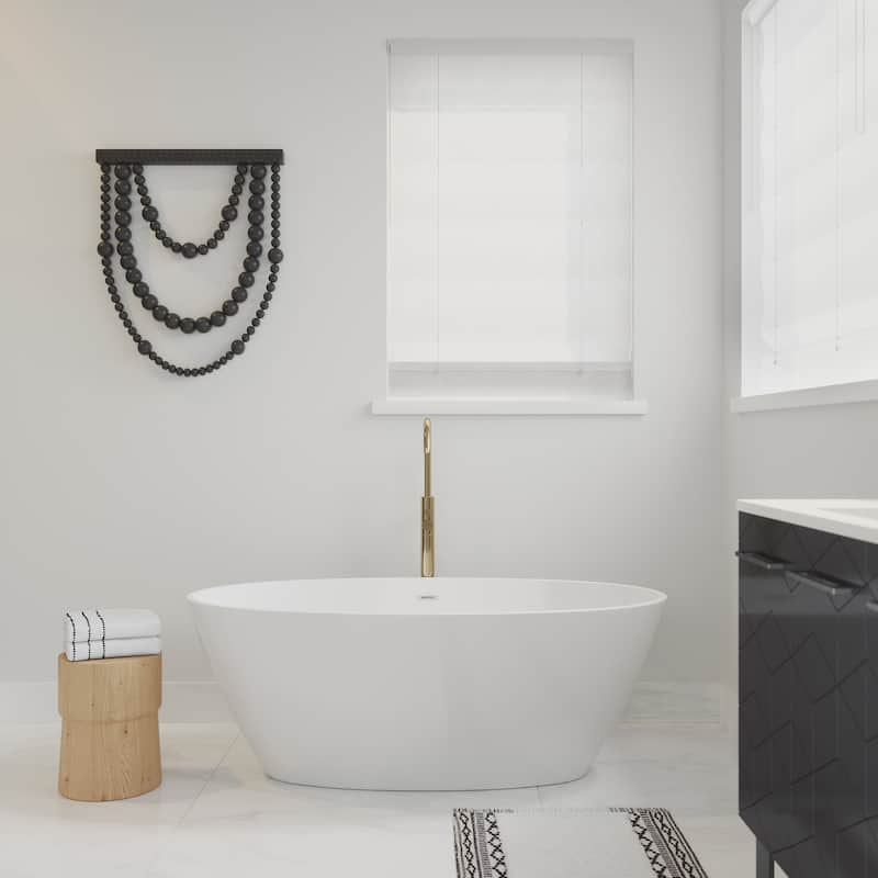 Capri 60" Freestanding Bathtub - 32x60 Center