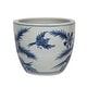 preview thumbnail 3 of 1, Blue And White Porcelain Planter Peony With Bird Motif