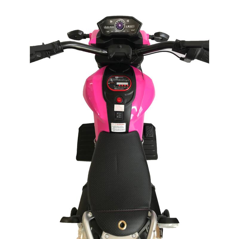 12V Ride-On Electric Dirt Bike for Kids with Music, Bluetooth, and LED Headlights 鈥