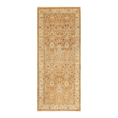 Overton Handknotted Wool Traditional Oriental Brown Runner